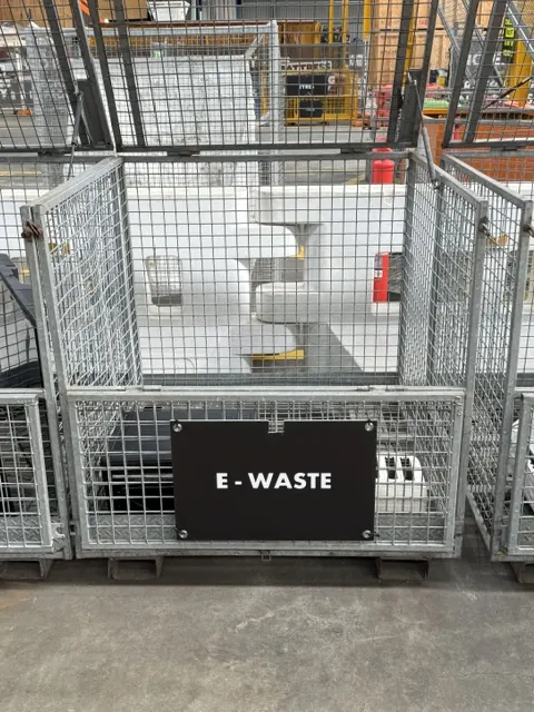 An e-waste cage